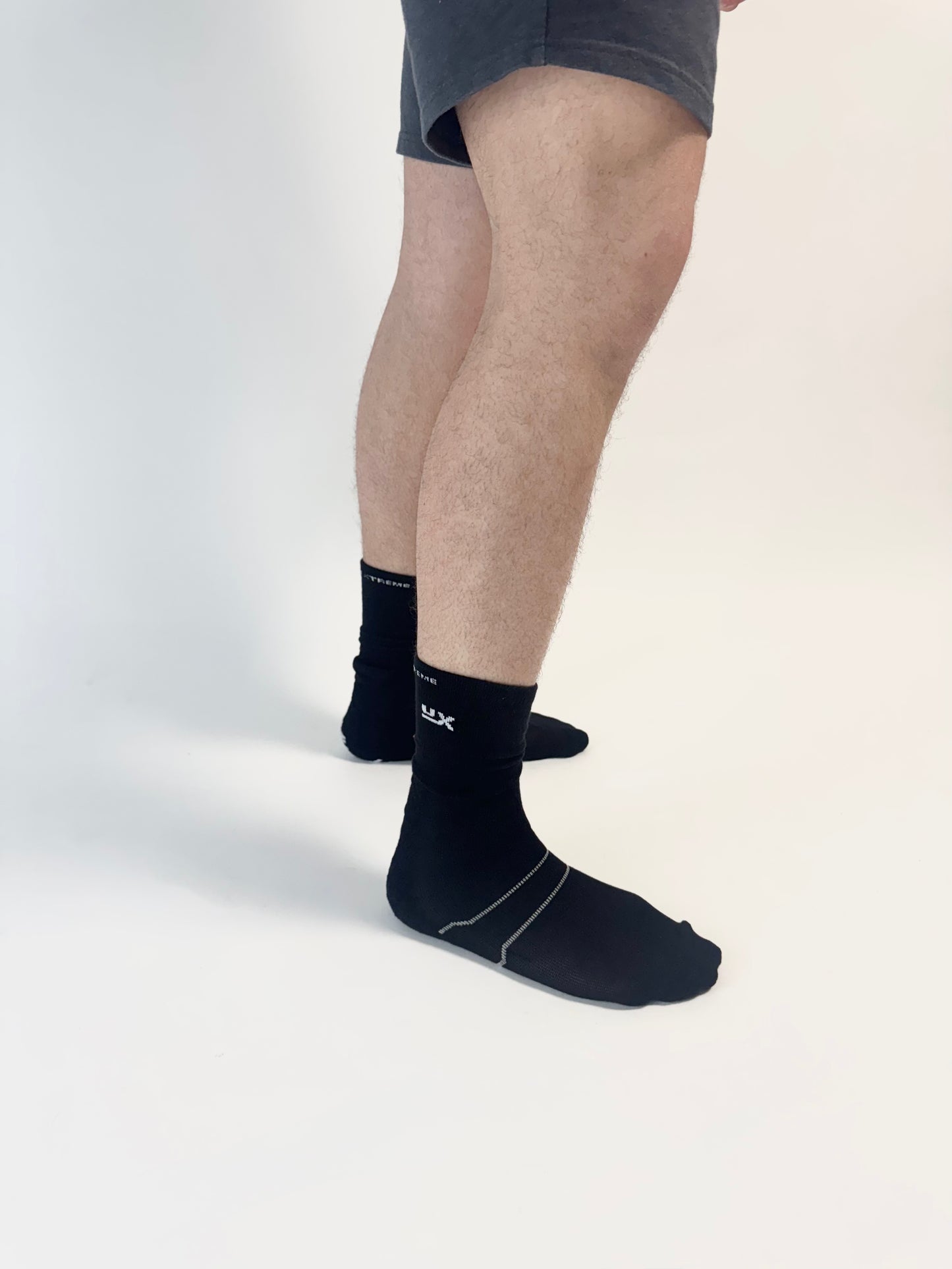 Black Exclusive Crew Compression Sock