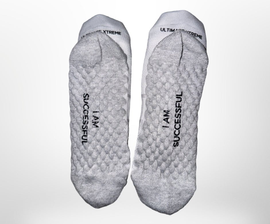 UX Affirmation Mens Gray Socks - ULTIMATE XTREME